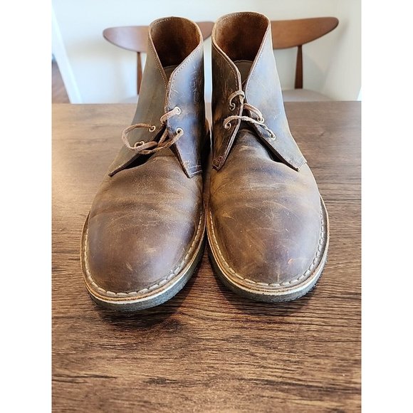 Clark's Originals Men's Leather Desert 2 Eye Chukka Ankle Boots Size 11.5M - Picture 3 of 13
